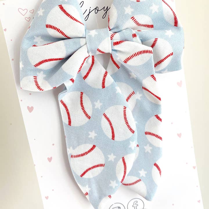 Baseball Hair Bow