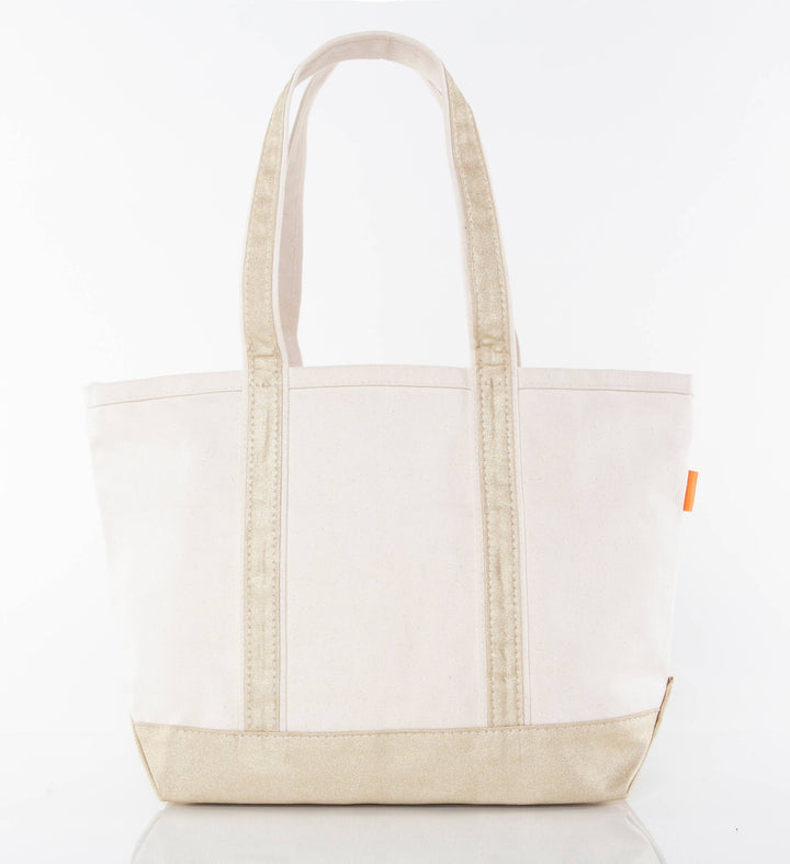 Medium Metallics Classic Tote: Rose Gold