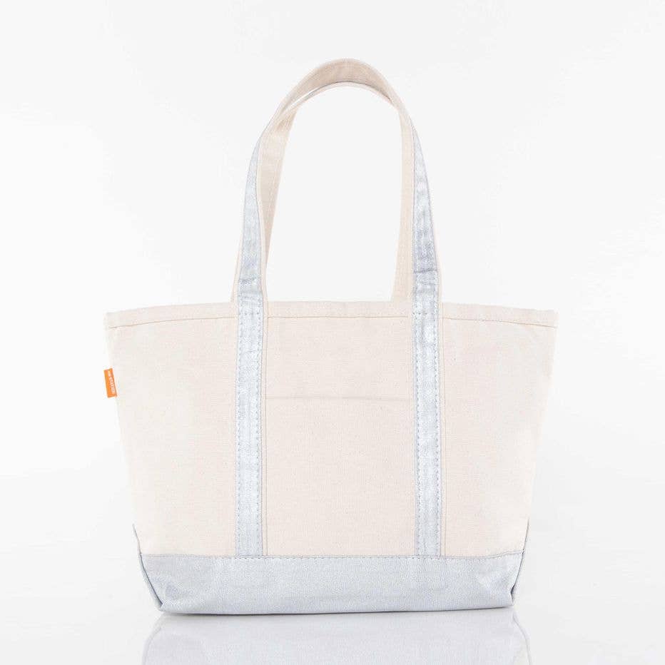 Medium Metallics Classic Tote: Rose Gold