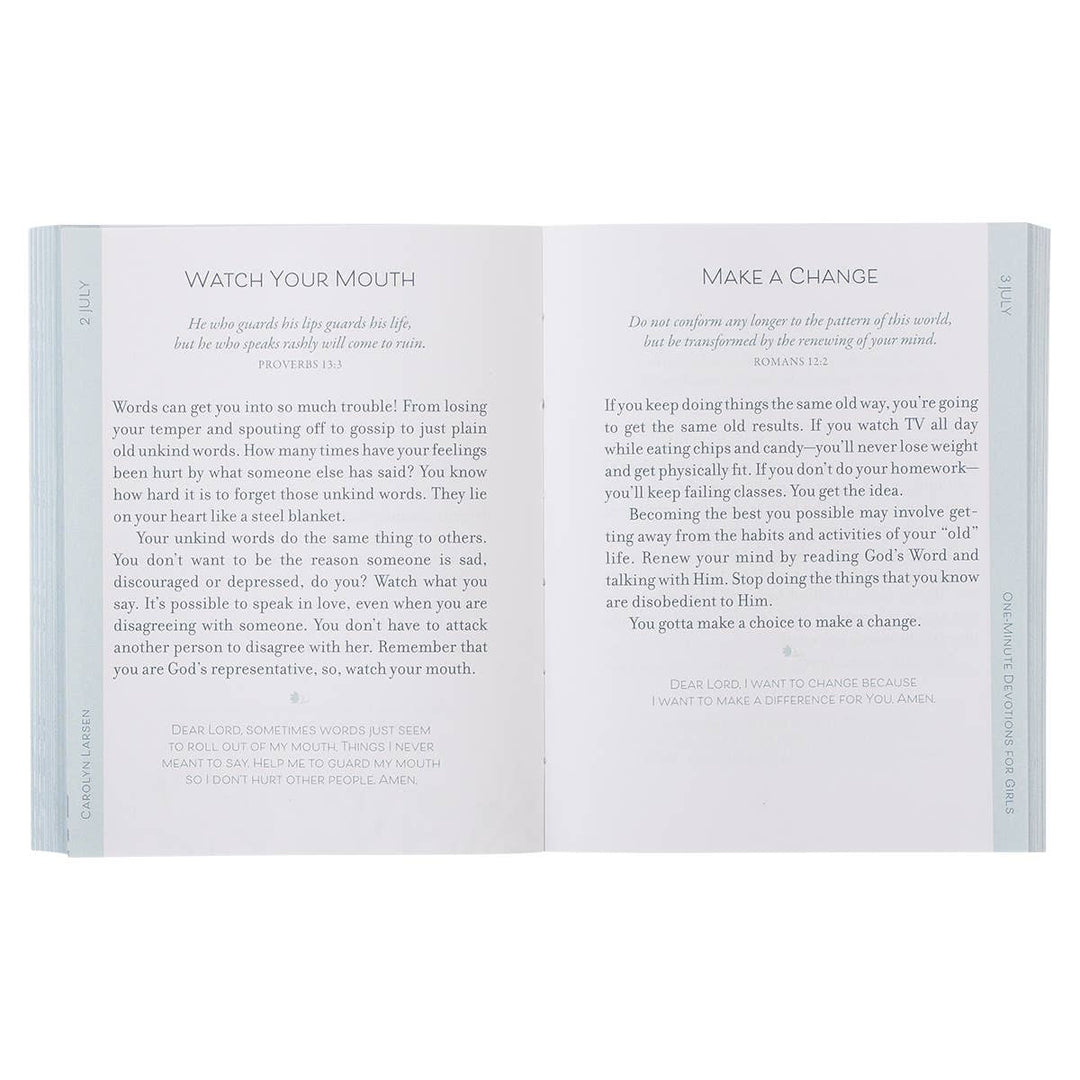 One-Minute Devotions for Girls