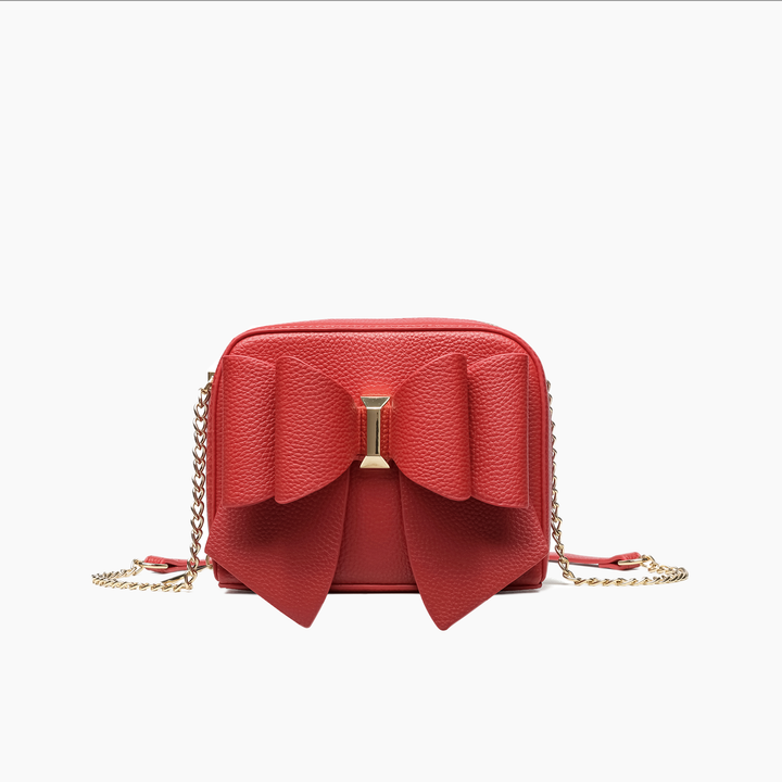 Luxury Mini Bowtie Purse Stylish Crossbody Clutch Christmas: Red