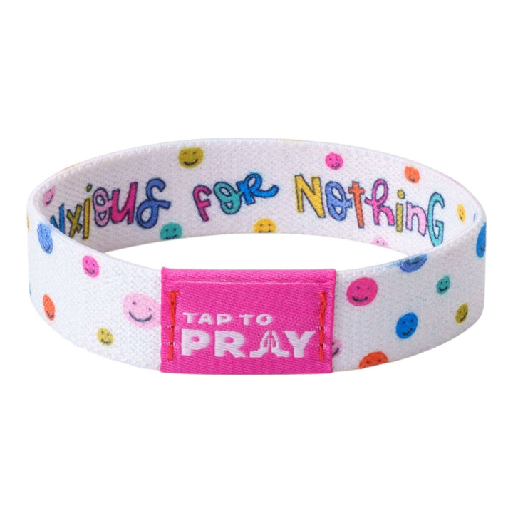 Tap To Pray® Kingfolk Series Wristband – Anxious For Nothing: Small