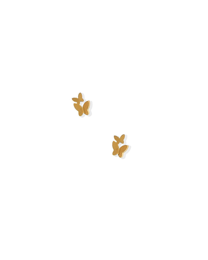 Screwback Stud Earrings - Lark Butterfly