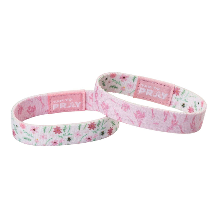 Tap To Pray® Wristband – Meadows - White: Extra Small