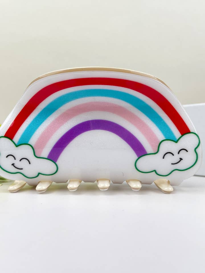 Cute Cartoon Rainbow Hair Clip