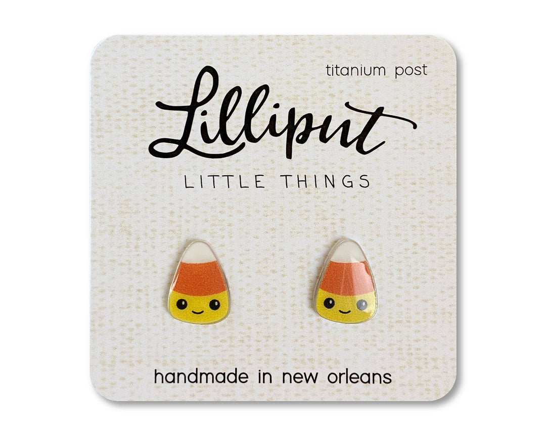Candy Corn Earrings // Halloween