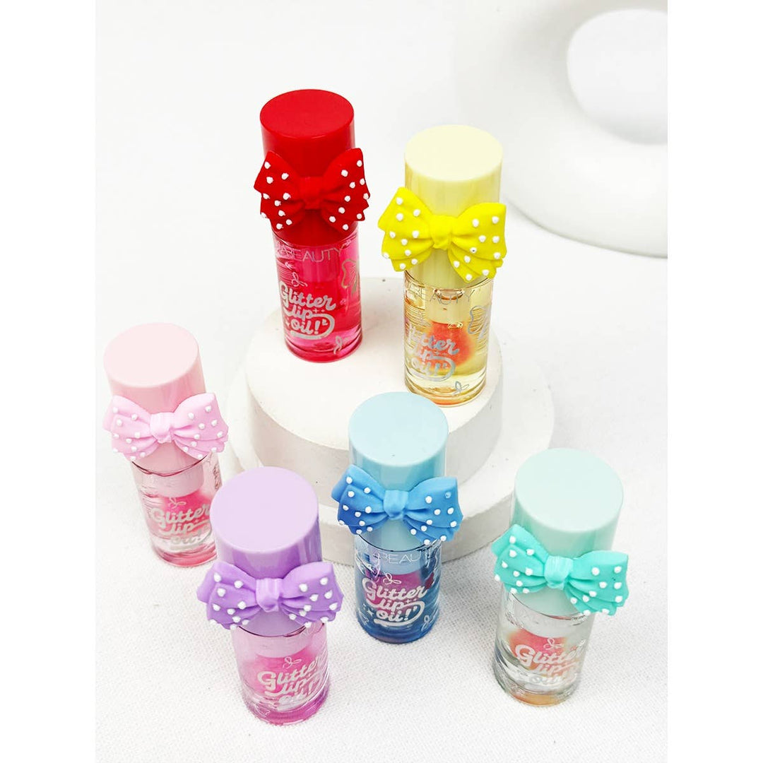 Ribbon Lip Glittered Lip Oil