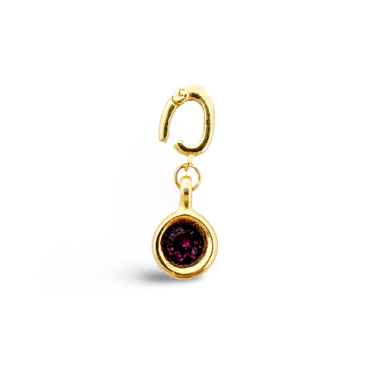 Birthstone Classic Gold Charms: April - Diamond