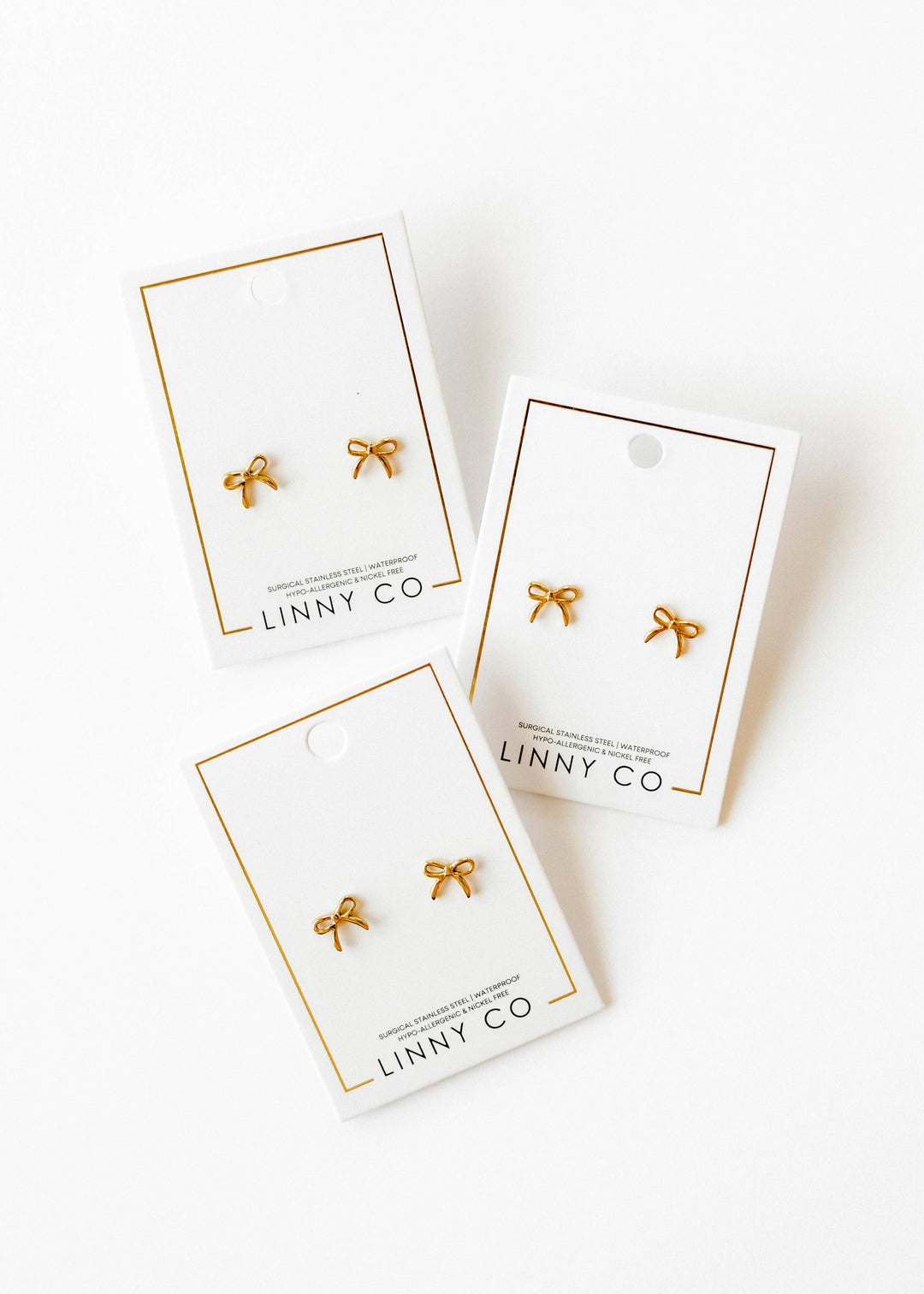 Screwback Stud Earrings - Sadie - Gold