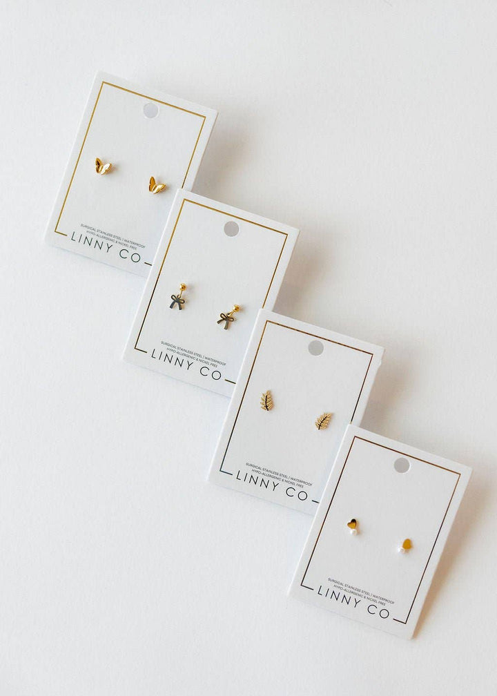 Screwback Stud Earrings - Millie Bow
