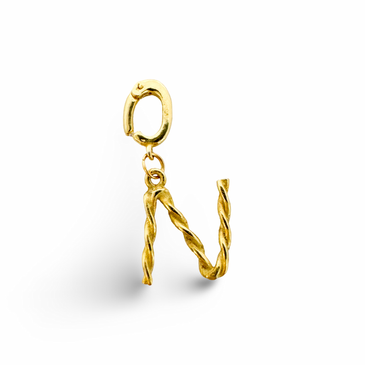 Alphabet Classic Gold Charms: D