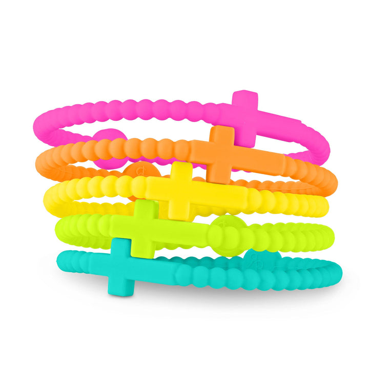 Jesus Bracelets - 5 Pack: Neon / Small