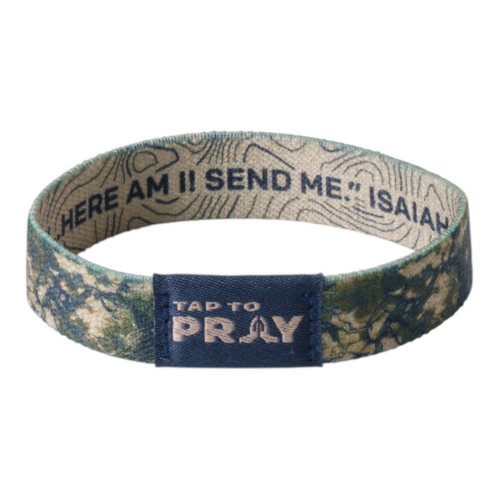 Tap To Pray® Wristband – Valor Camo: Large