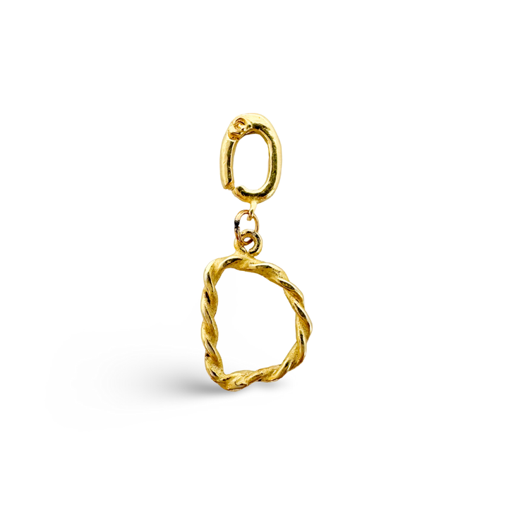 Alphabet Classic Gold Charms: D