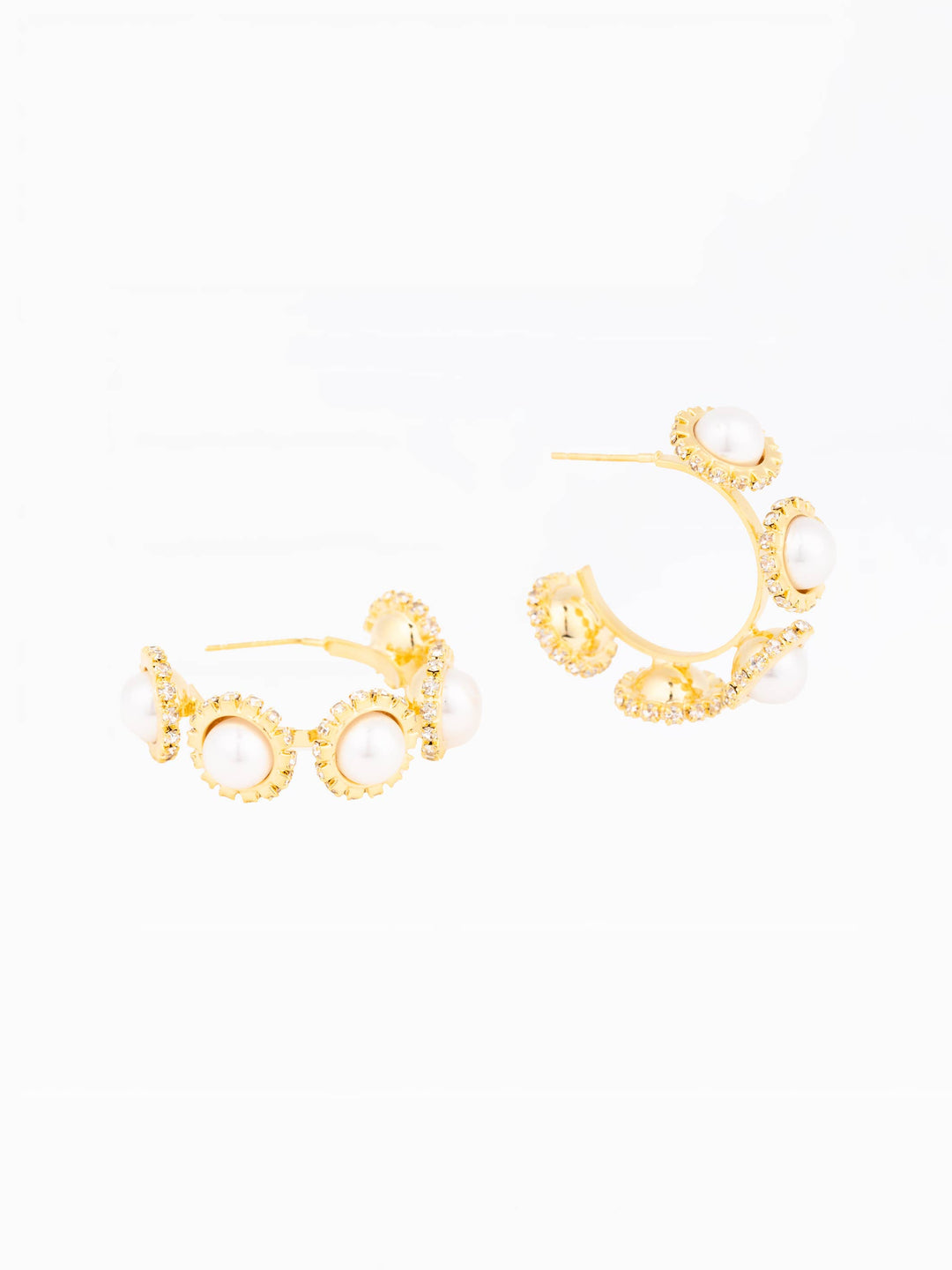 Ophelia Pearl Hoop Earrings