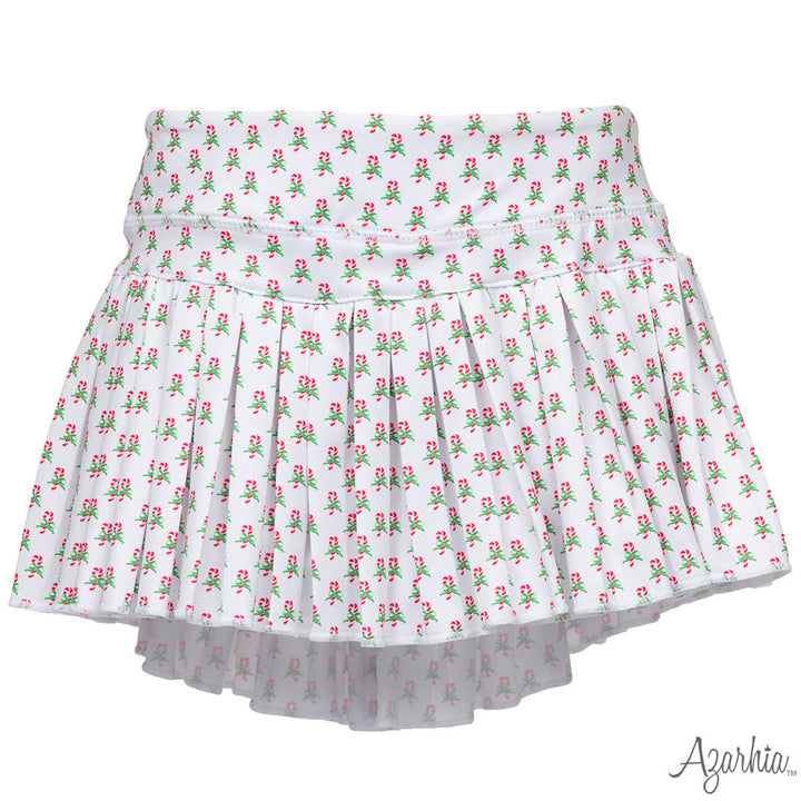 Candy Cane Mini Pleated Skort