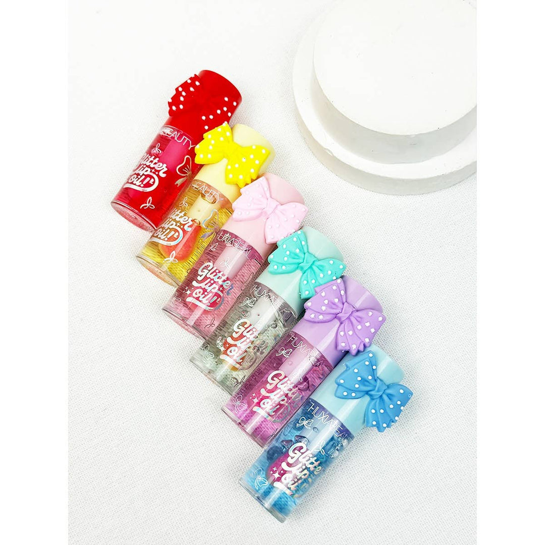 Ribbon Lip Glittered Lip Oil