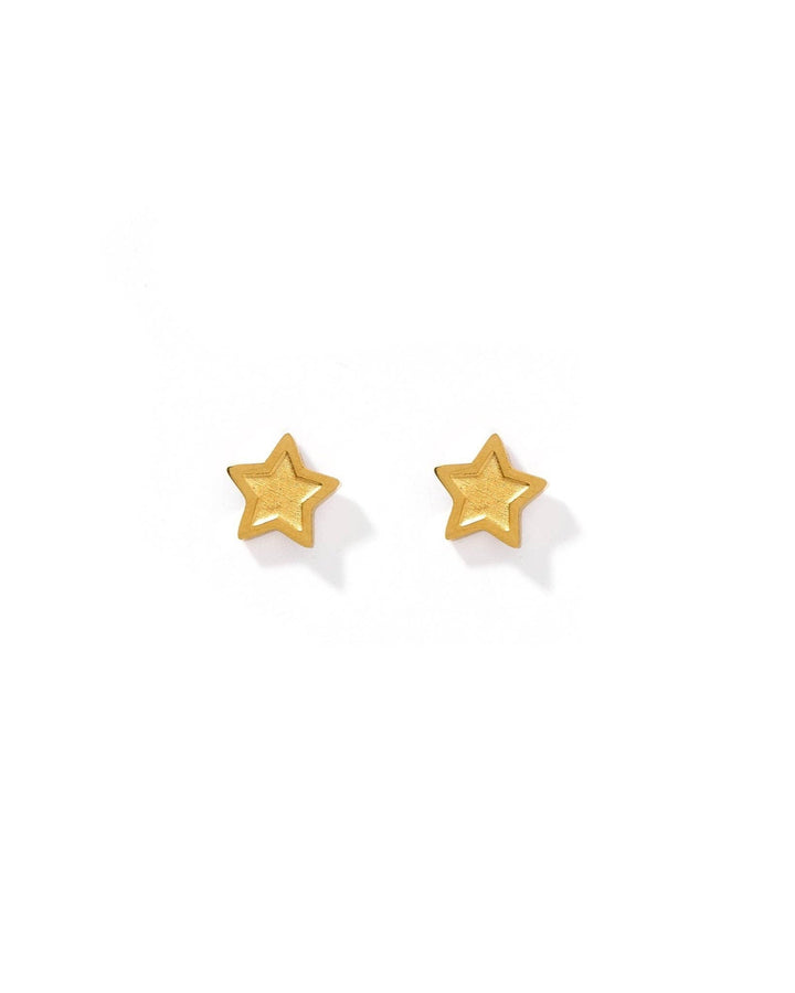 Screwback Stud Earrings - Lennon Star Gold