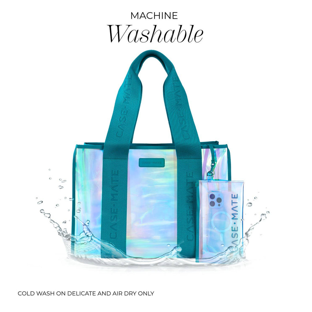 Case-Mate Emerald Blue Soap Bubble Jelly Tote Bag