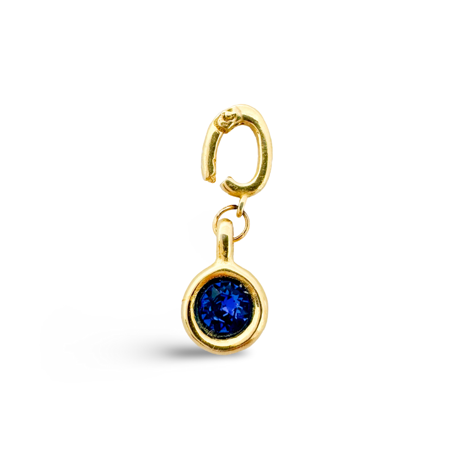 Birthstone Classic Gold Charms: April - Diamond