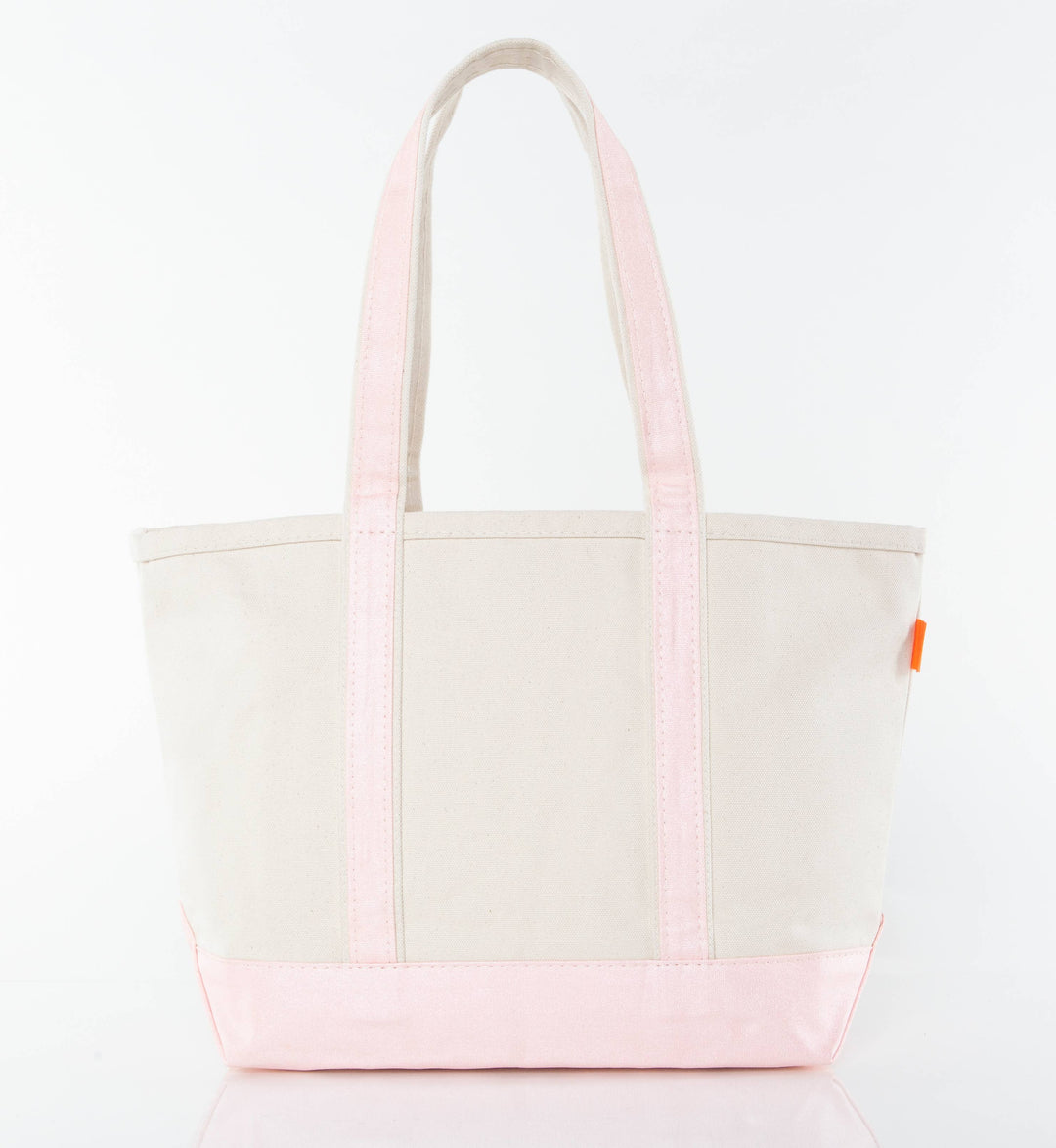 Medium Metallics Classic Tote: Rose Gold