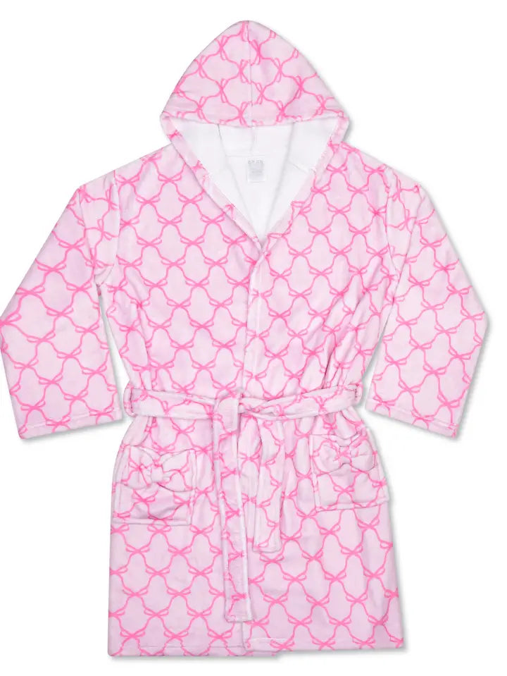 Sweet Trellis Bow Hooded Robe