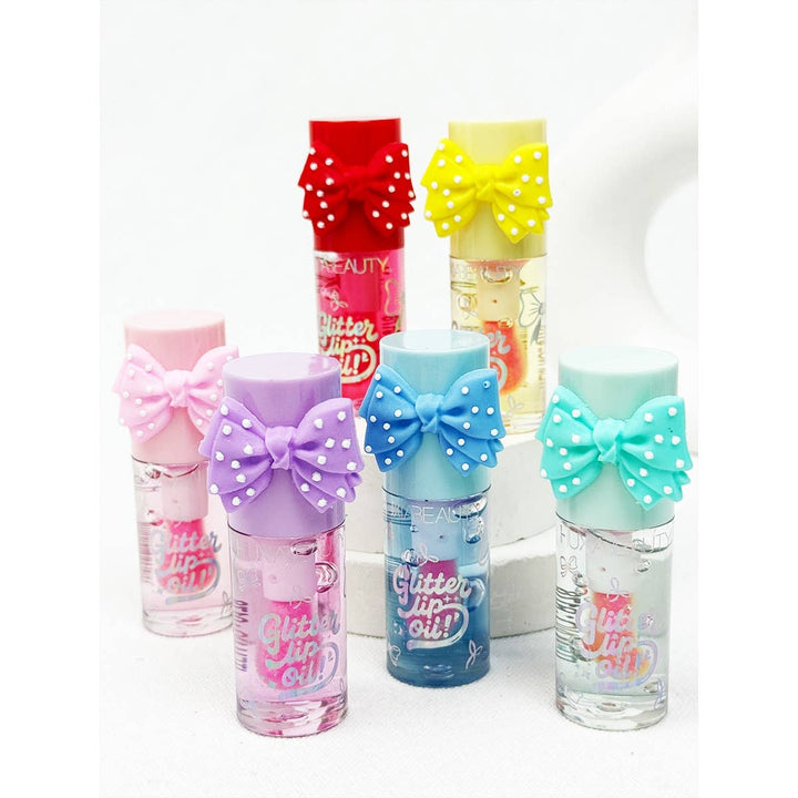 Ribbon Lip Glittered Lip Oil