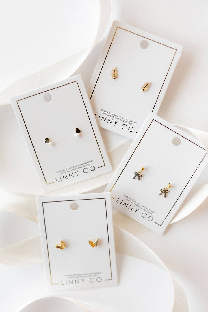 Screwback Stud Earrings - Millie Bow