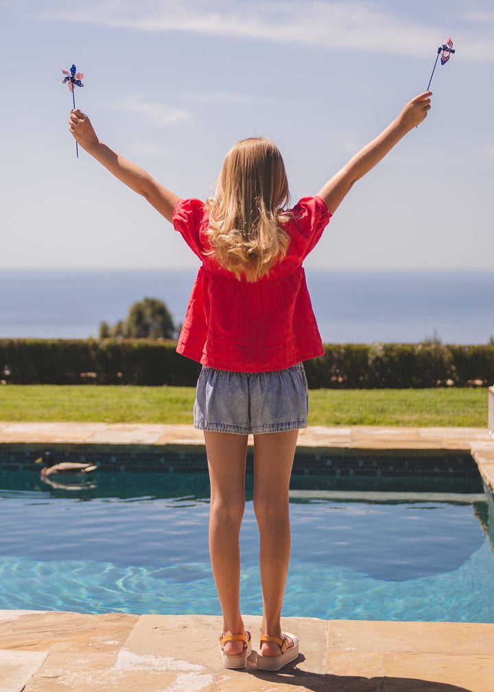 Strawberry Fields Top: Strawberry Red