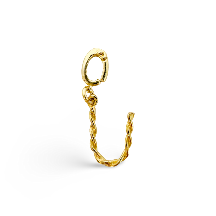 Alphabet Classic Gold Charms: K