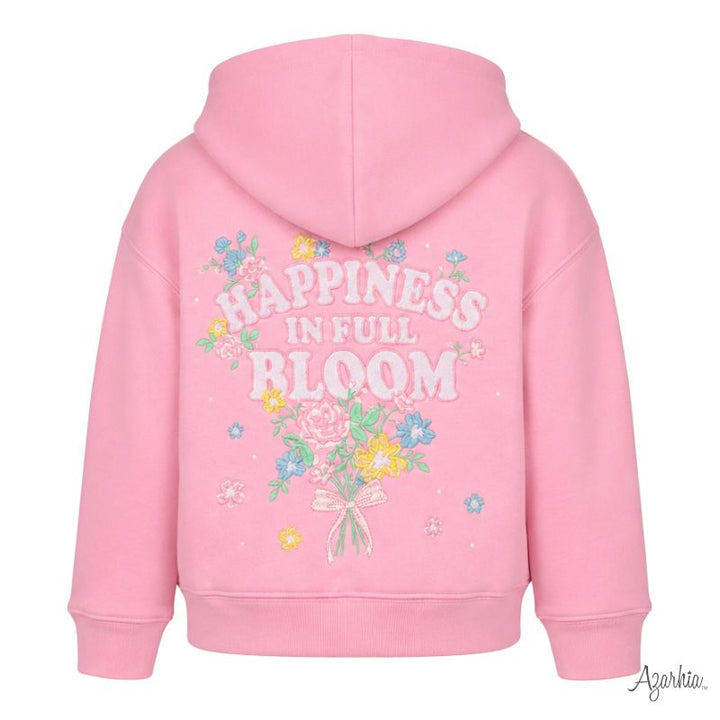 Embroidered Happiness in Bloom Hoodie