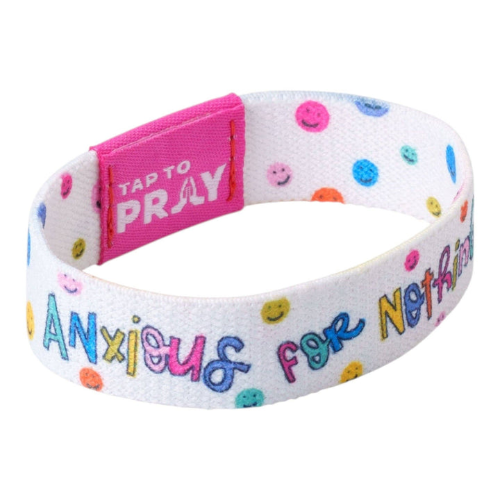 Tap To Pray® Kingfolk Series Wristband – Anxious For Nothing: Small