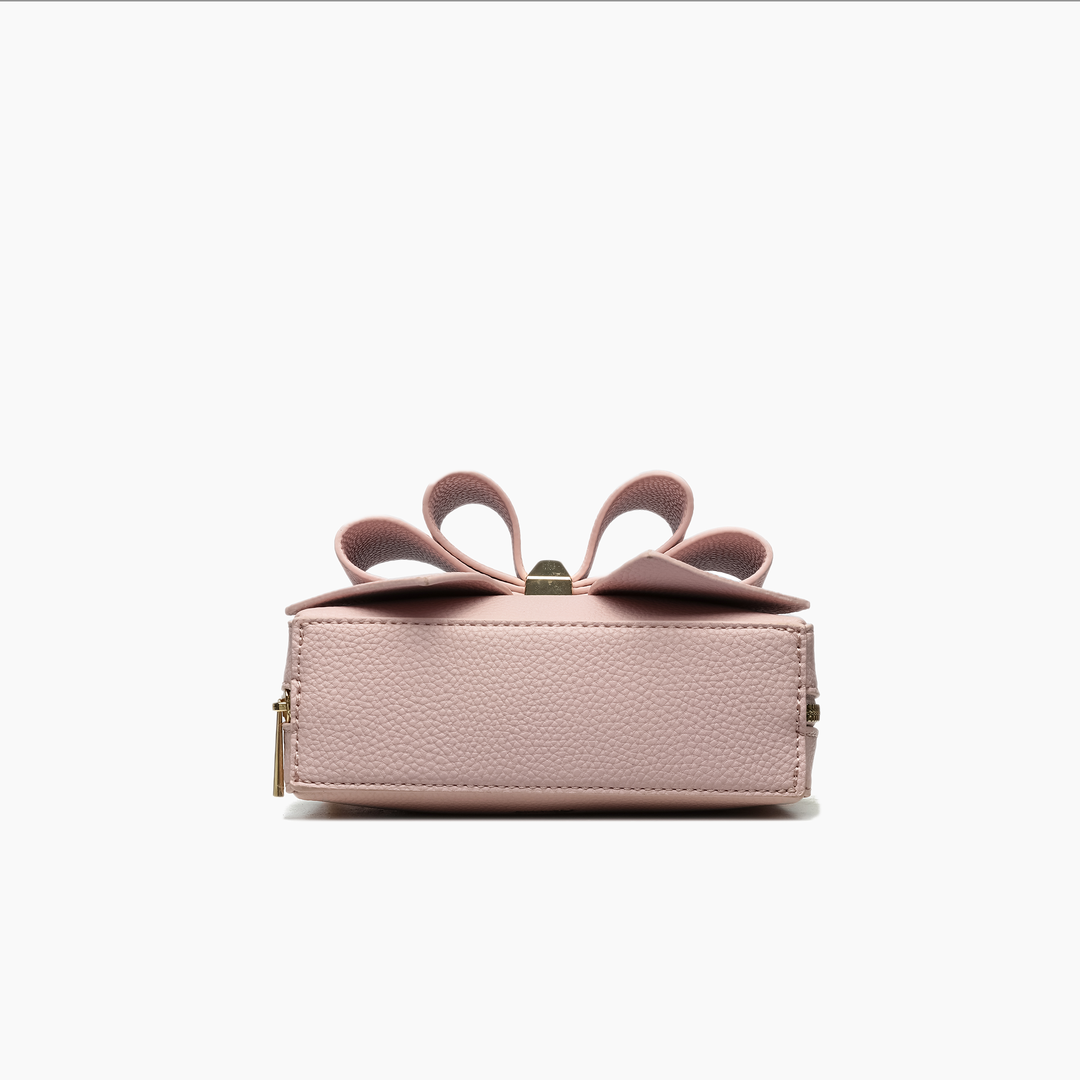 Stylish Boxy Mini Wallet Purse Essentials Pocket for Daily: Blush