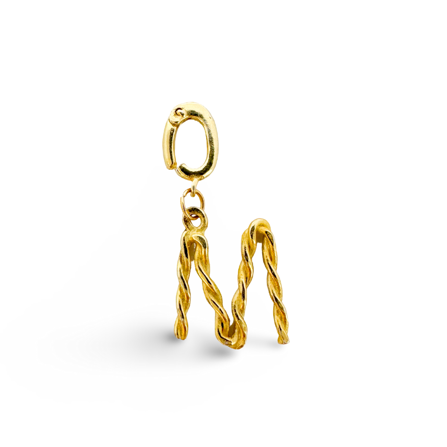 Alphabet Classic Gold Charms: D