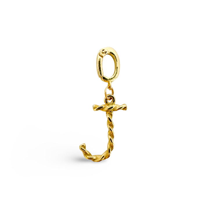 Alphabet Classic Gold Charms: K