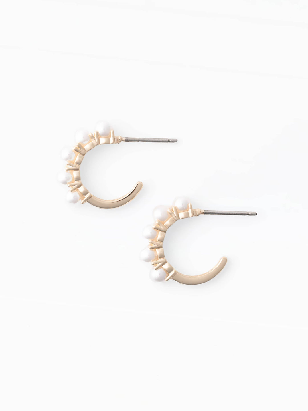 Jeanine Pearl Hoop Earrings