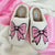 Light Pink Bow Slippers