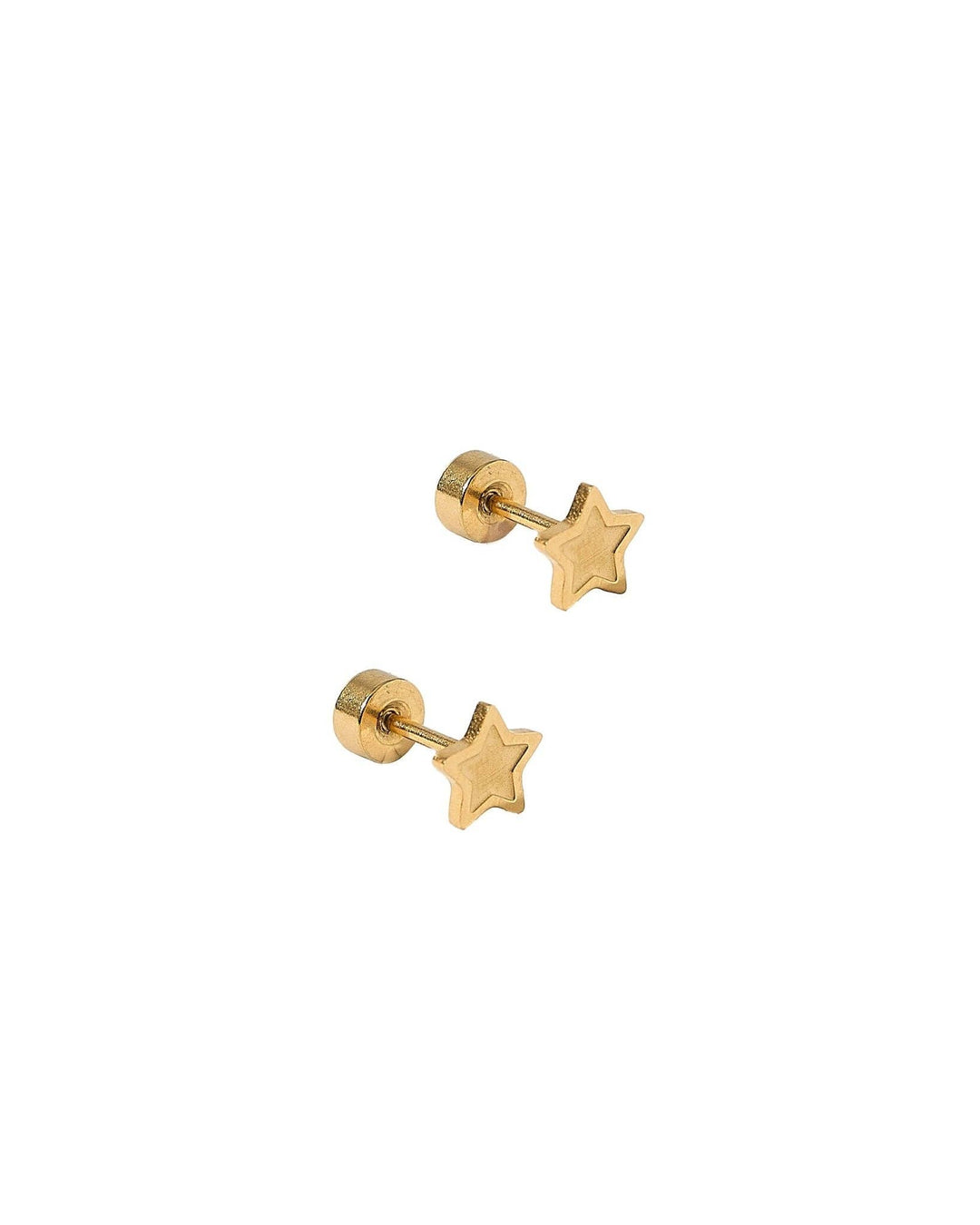 Screwback Stud Earrings - Lennon Star Gold