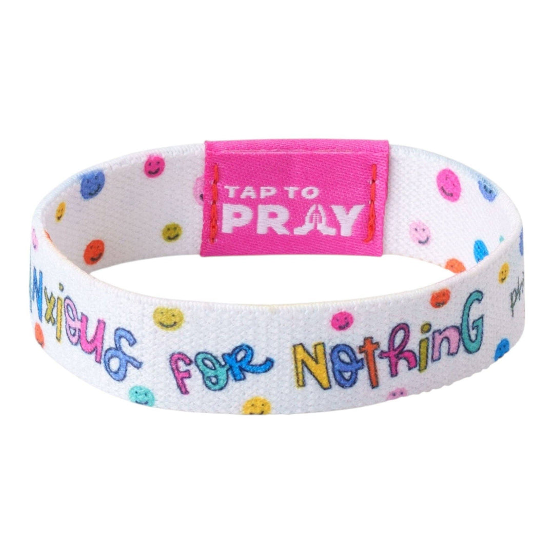 Tap To Pray® Kingfolk Series Wristband – Anxious For Nothing: Small