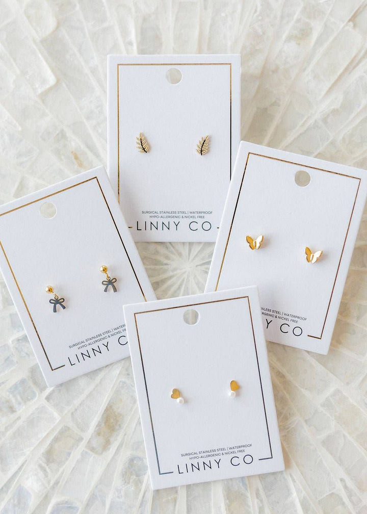 Screwback Stud Earrings - Millie Bow