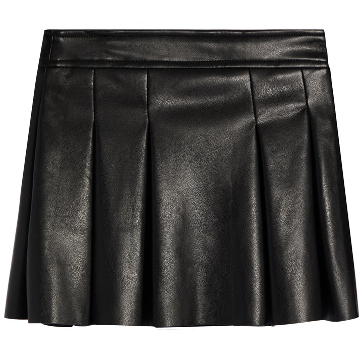 Black Pleather Skort