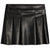 Black Pleather Skort