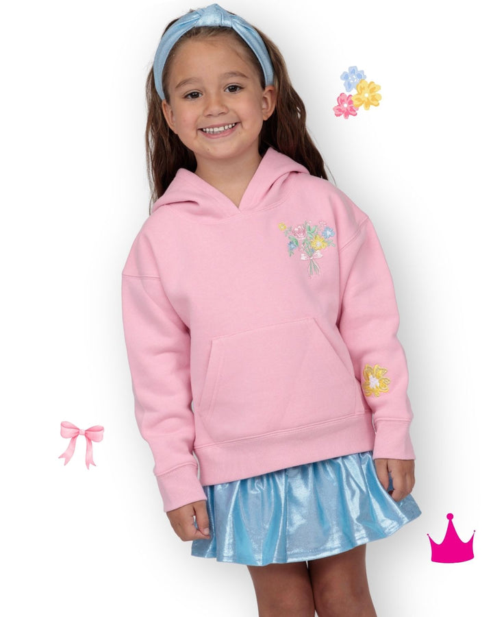 Embroidered Happiness in Bloom Hoodie