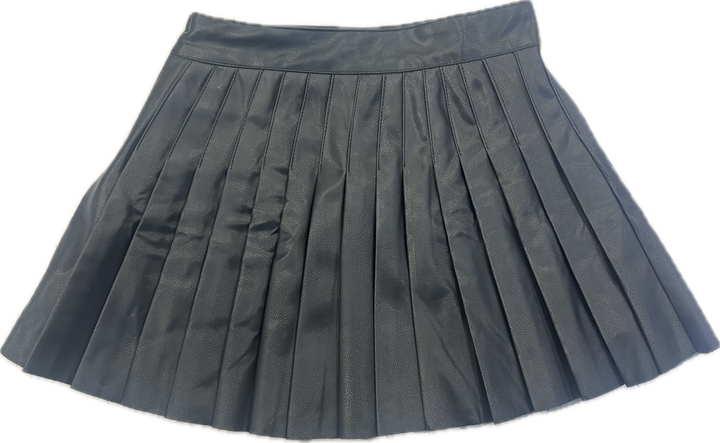 Black Pleather Skirt