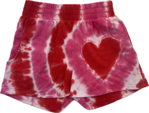 Tie Dyed Heart Shorts