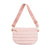 Pink Crossbody Puffer Bag