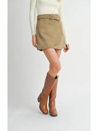 Tuscany Faux Suede Skort