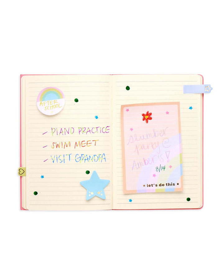 Side Notes: Sticky Tab Note Set - Pastel Rainbows