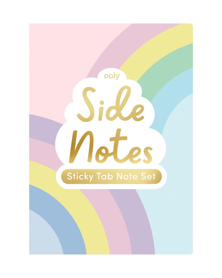 Side Notes: Sticky Tab Note Set - Pastel Rainbows