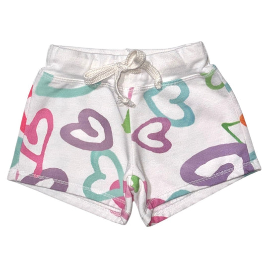 Mix Heart Drawstring Shorts